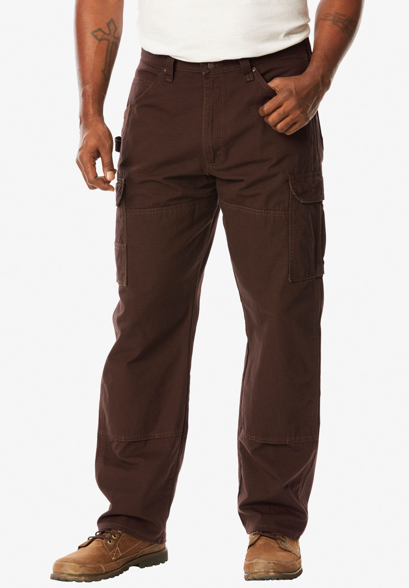 Wrangler Men's Stretch Taper Leg Regular Fit Cargo Pant - Walmart.com